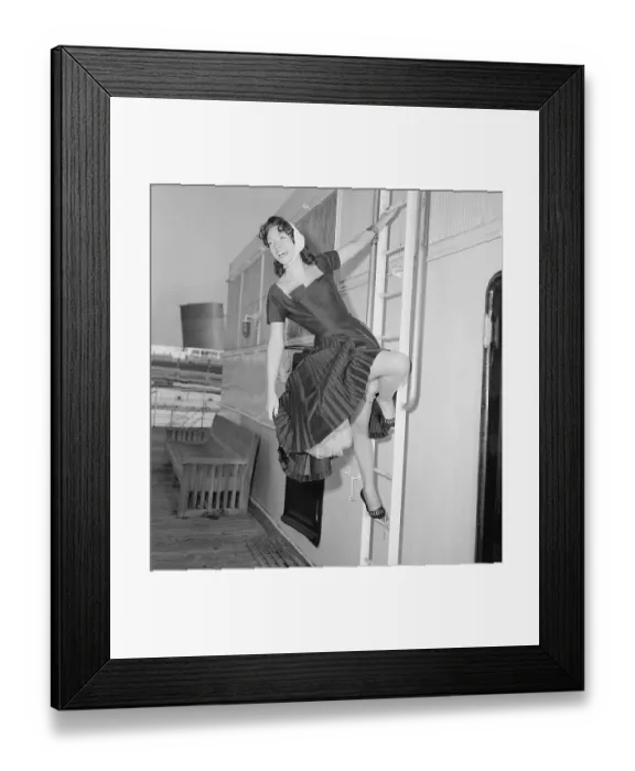 Framed Print : French Dancer Yvonne Menard Framed Print : French Dancer Yvonne Menard