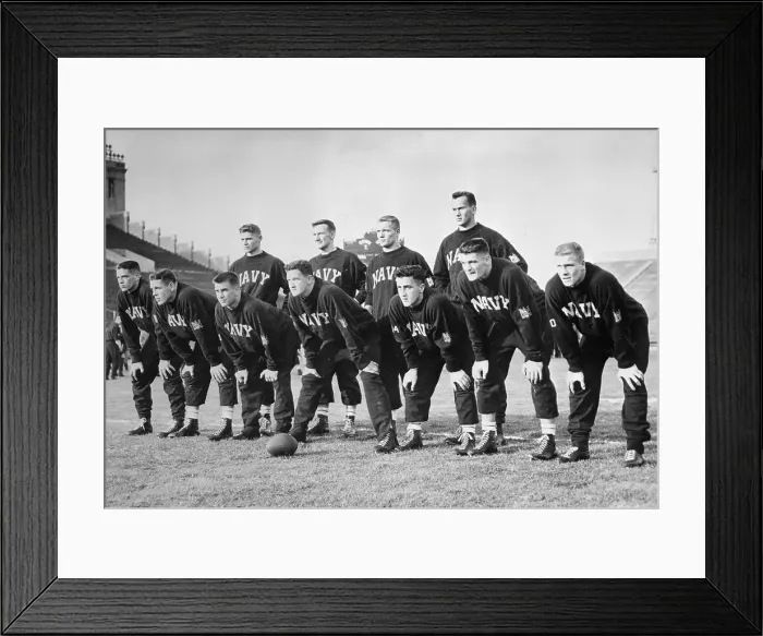 Framed Print : Portrait of Annapolis Football Teammates Framed Print : Portrait of Annapolis Football Teammates