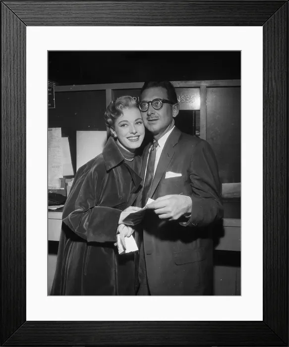 Framed Print : Portrait of Eleanor Parker and Paul Clemens Framed Print : Portrait of Eleanor Parker and Paul Clemens