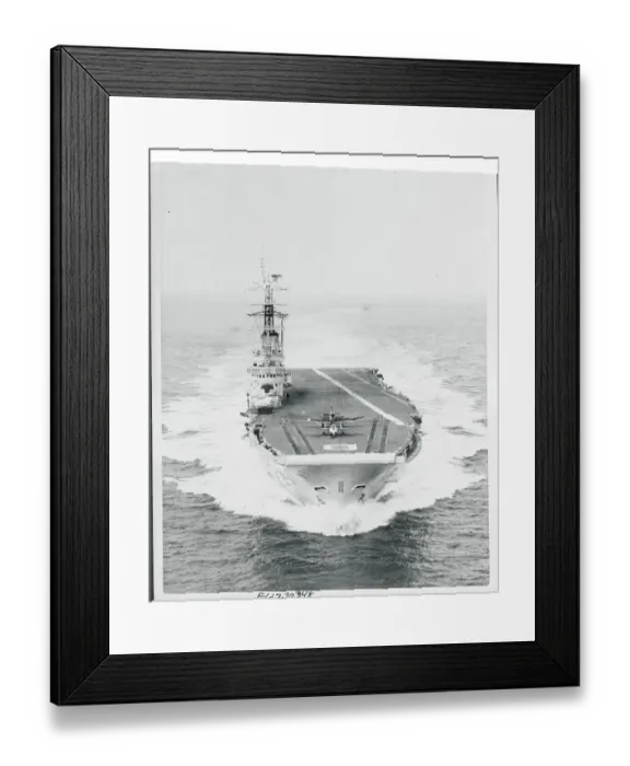 Framed Print : British Aircraft Carrier