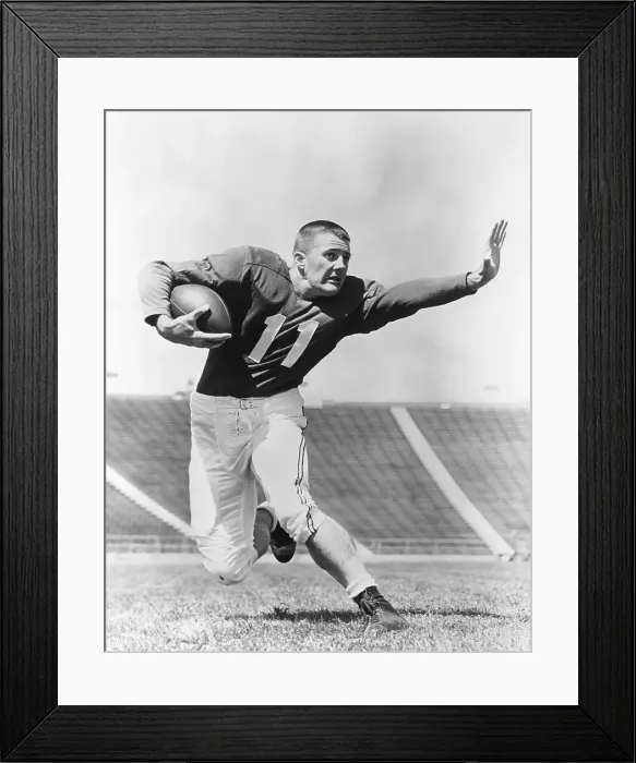 Framed Print : Quarterback Charles Boxold Posing Framed Print : Quarterback Charles Boxold Posing