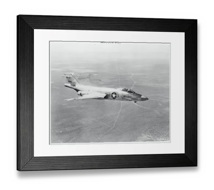 Framed Print : Air Force Jet F-101 Flying Framed Print : Air Force Jet F-101 Flying