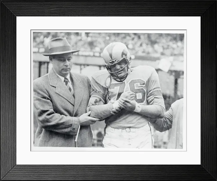 Framed Print : Harland Svare Holding His Wrist Framed Print : Harland Svare Holding His Wrist