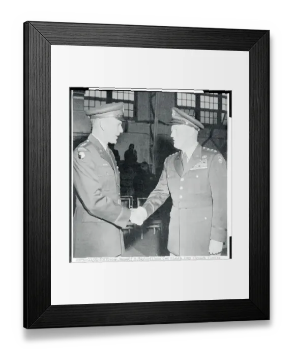 Framed Print : General Taylor Shaking Hands with General Hickey Framed Print : General Taylor Shaking Hands with General Hickey
