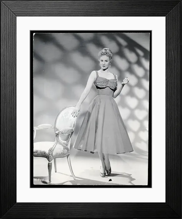 Framed Print : Virginia Mayo Modeling Taffeta Gown Framed Print : Virginia Mayo Modeling Taffeta Gown