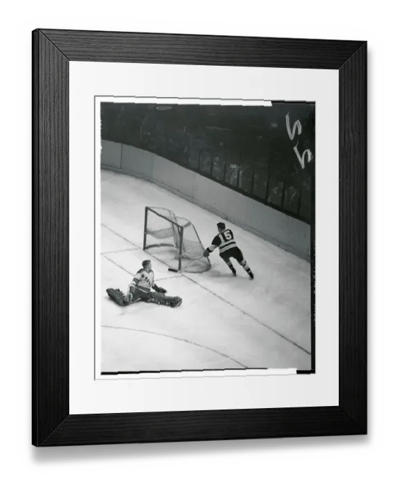 Framed Print : Milt Schmidt Scoring a Goal Framed Print : Milt Schmidt Scoring a Goal