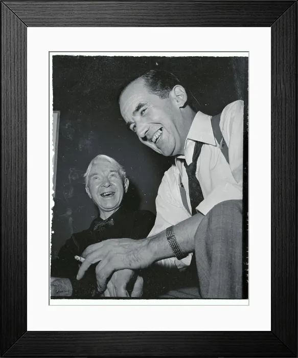 Framed Print : Edward R. Murrow with Carl Sandburg Framed Print : Edward R. Murrow with Carl Sandburg