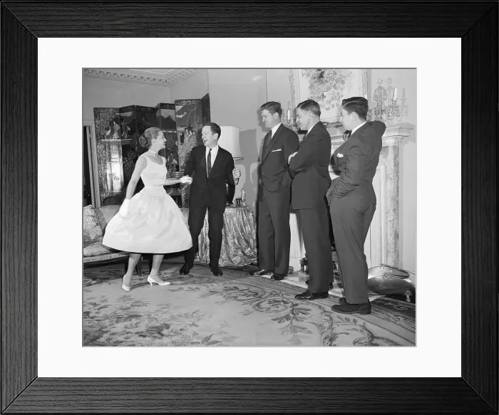 Framed Print : Dancer June Taylor Dancing with a Gentleman Framed Print : Dancer June Taylor Dancing with a Gentleman