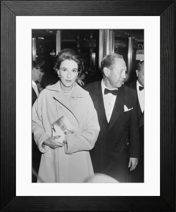 Framed Print : Babe and William Paley at a Movie Premiere Framed Print : Babe and William Paley at a Movie Premiere
