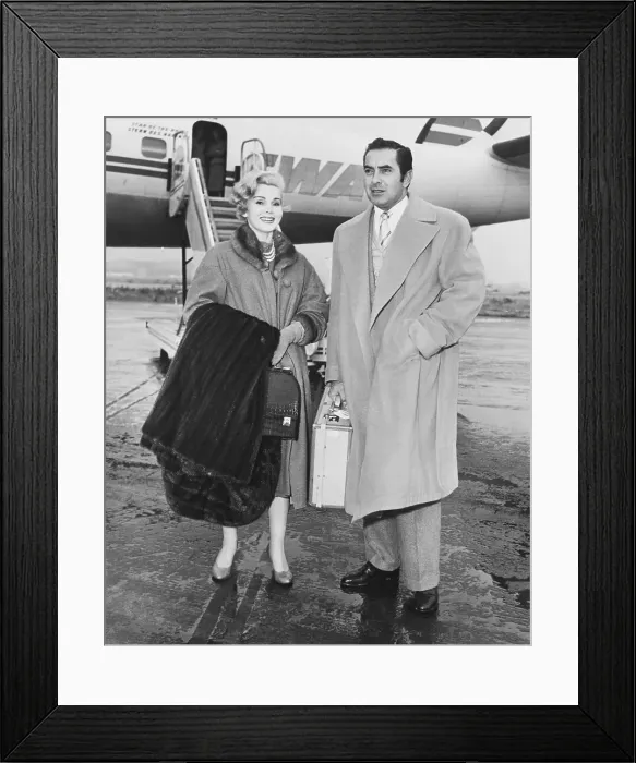 Framed Print : Zsa Zsa Gabor and Tyrone Power Framed Print : Zsa Zsa Gabor and Tyrone Power