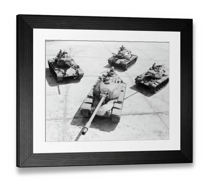 Framed Print : Military Tanks