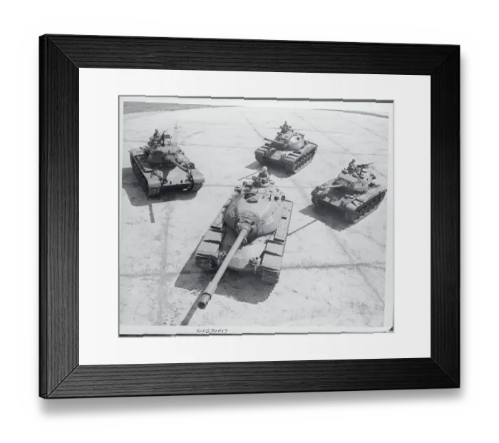 Framed Print : Four Types of Army Tanks Framed Print : Four Types of Army Tanks