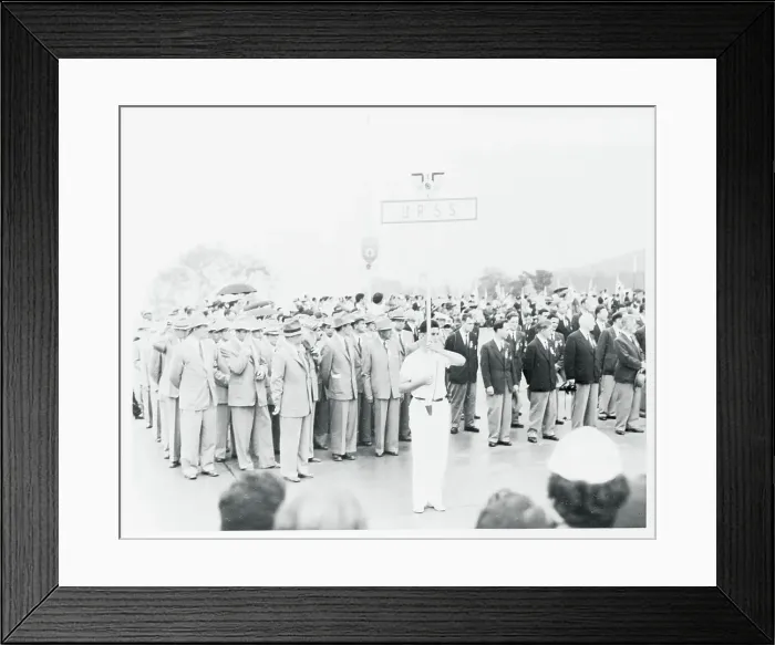 Framed Print : View of Russian Shooting Team