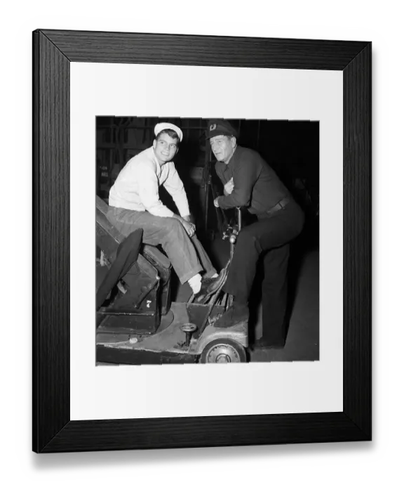 Framed Print : John And Pat Wayne On The Set Framed Print : John And Pat Wayne On The Set