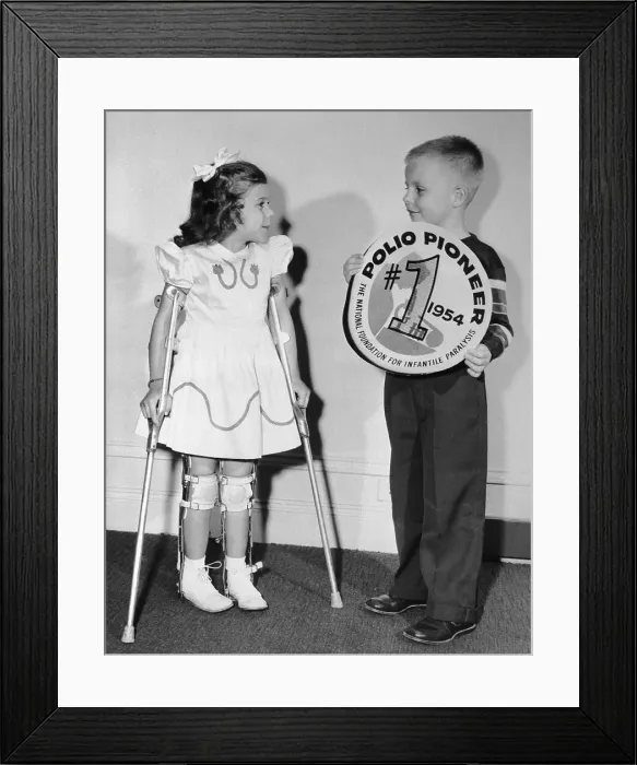 Framed Print : March of Dimes Poster Children Mary Kosloski and Randy Kerr Framed Print : March of Dimes Poster Children Mary Kosloski and Randy Kerr
