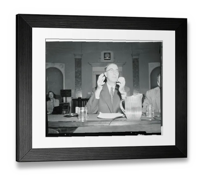 Framed Print : Portrait of Estes Kefauver Framed Print : Portrait of Estes Kefauver
