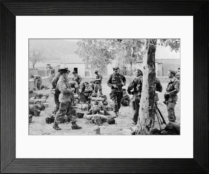 Framed Print : Military Parachutists in Paris Framed Print : Military Parachutists in Paris