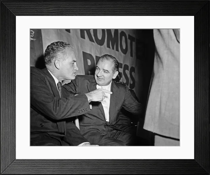 Framed Print : Senators Barry Goldwater and Joseph McCarthy Framed Print : Senators Barry Goldwater and Joseph McCarthy