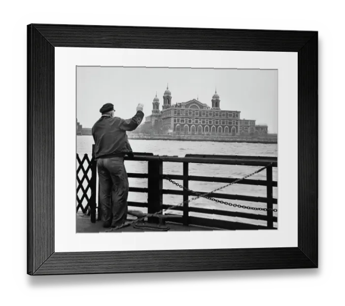 Framed Print : U.S. Immigration Employee Waves Goodbye Framed Print : U.S. Immigration Employee Waves Goodbye