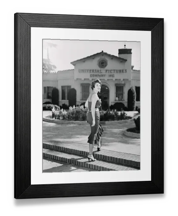 Framed Print : Allison Hayes Walking Up Steps Framed Print : Allison Hayes Walking Up Steps