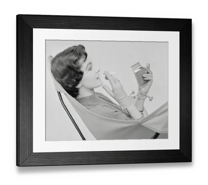 Framed Print : Fashion Model Wearing Leather Gloves by Superb Framed Print : Fashion Model Wearing Leather Gloves by Superb