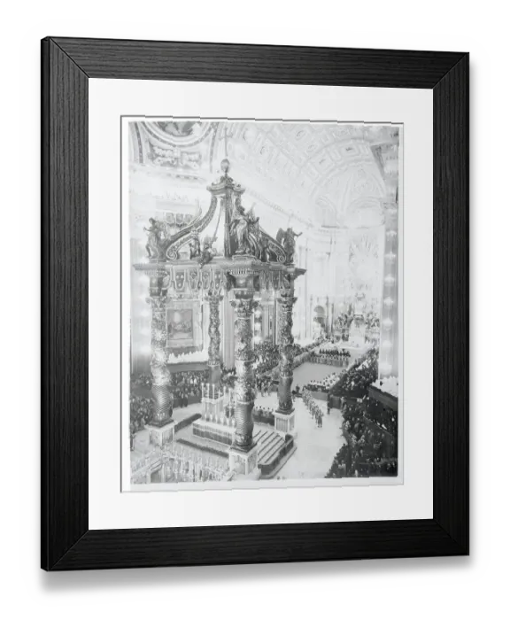 Framed Print : Healing Ceremony in St. Peter's in Rome