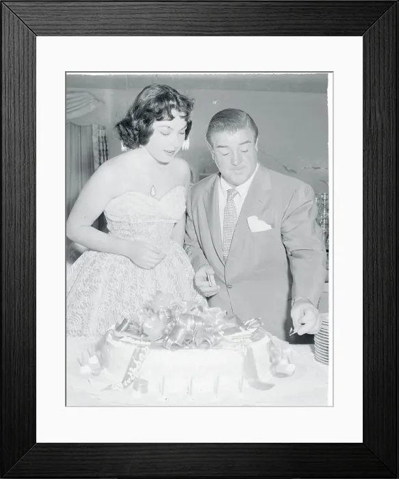 Framed Print : Lou Costello with Daughter Carole Lou Framed Print : Lou Costello with Daughter Carole Lou
