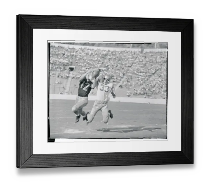Framed Print : Player Intercepting a Pass Framed Print : Player Intercepting a Pass