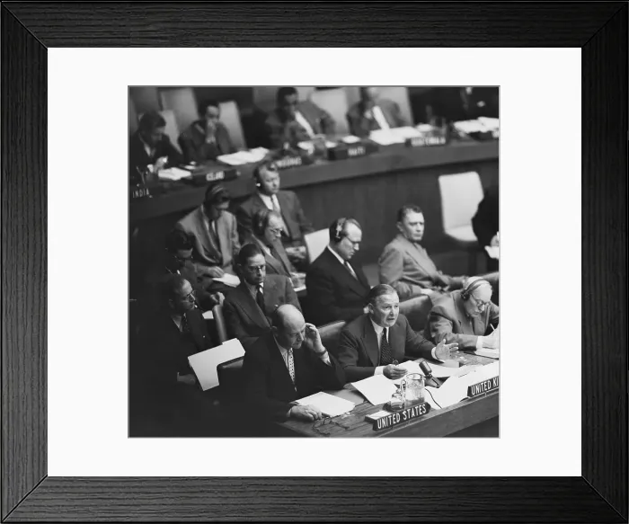 Framed Print : Selywn Lloyd Addressing a United Nations Committee Framed Print : Selywn Lloyd Addressing a United Nations Committee