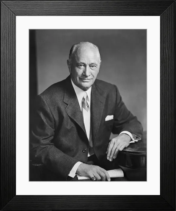 Framed Print : Portrait of Conrad Hilton Framed Print : Portrait of Conrad Hilton