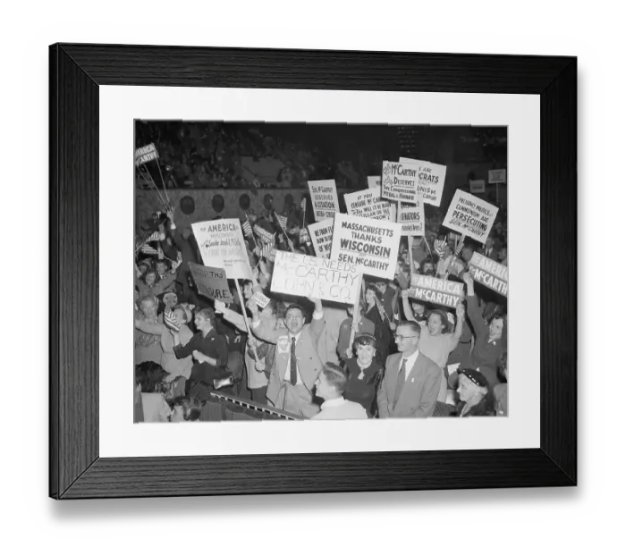 Framed Print : Rally Given for Senator Joseph McCarthy Framed Print : Rally Given for Senator Joseph McCarthy