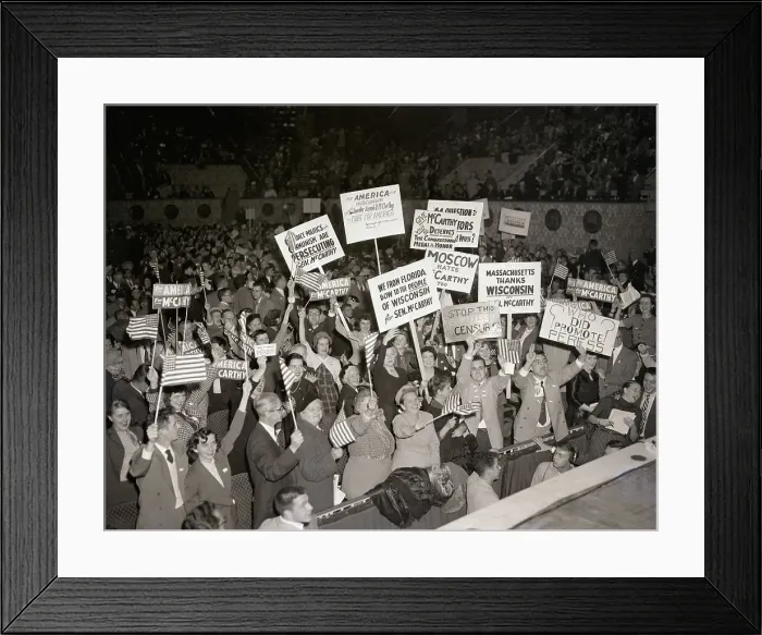 Framed Print : Rally for Senator Joesph McCarthy Framed Print : Rally for Senator Joesph McCarthy