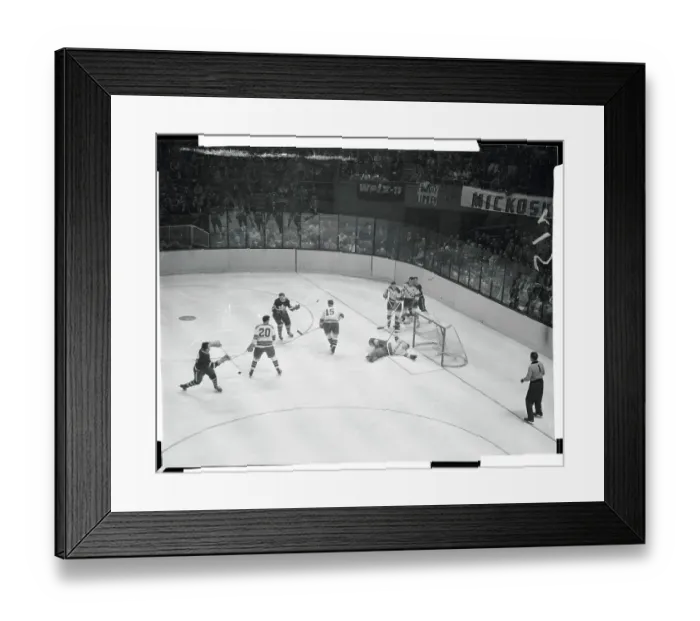 Framed Print : Rudy Migay Scoring a Goal Framed Print : Rudy Migay Scoring a Goal