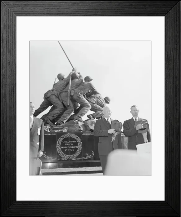 Framed Print : Dwight Eisenhower and Robert Anderson at Memorial Dedication Framed Print : Dwight Eisenhower and Robert Anderson at Memorial Dedication