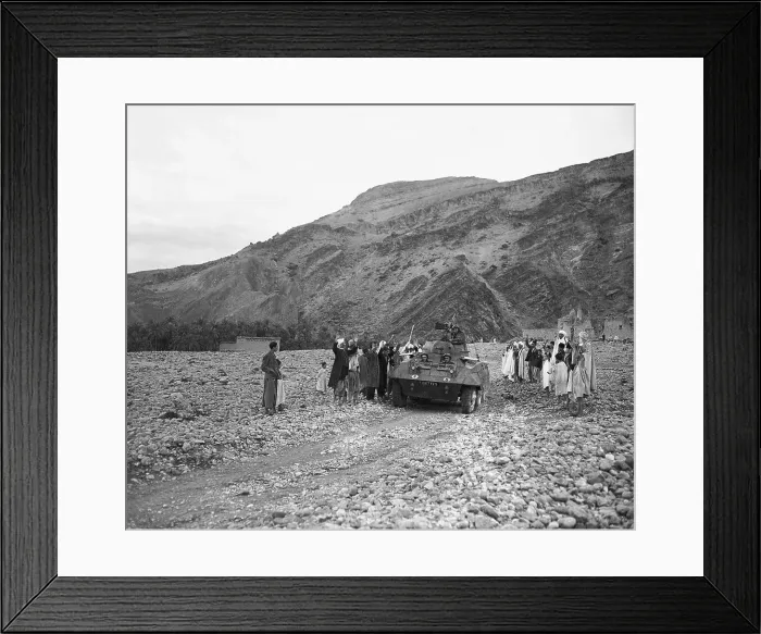 Framed Print : View of People Around Armored Car Framed Print : View of People Around Armored Car