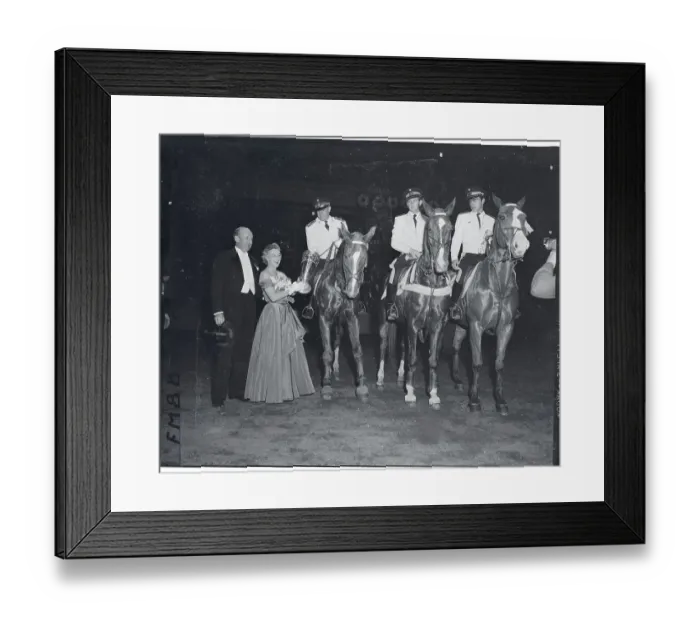 Framed Print : The Mexican Army Team Receiving a Trophy Framed Print : The Mexican Army Team Receiving a Trophy