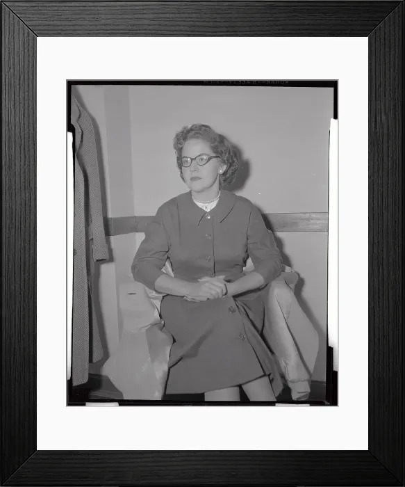 Framed Print : Nancy Ahern Friend of Dr. and Mrs. Samuel Sheppard