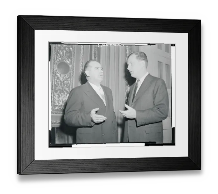 Framed Print : Joseph McCarthy Conferring With His Attorney Framed Print : Joseph McCarthy Conferring With His Attorney