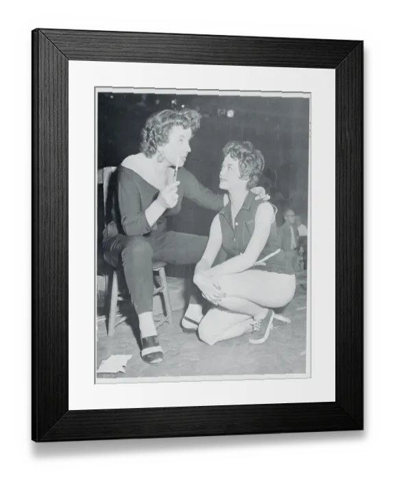 Framed Print : British Actress Vida Hope and Stell Claire Framed Print : British Actress Vida Hope and Stell Claire