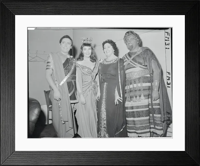 Framed Print : Opera Singers Dressed in Costume Framed Print : Opera Singers Dressed in Costume
