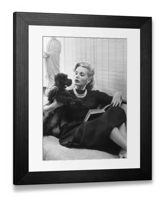 Framed Print : Portrait of Zsa Zsa Gabor Framed Print : Portrait of Zsa Zsa Gabor