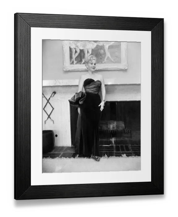 Framed Print : Portrait of Zsa Zsa Gabor Framed Print : Portrait of Zsa Zsa Gabor