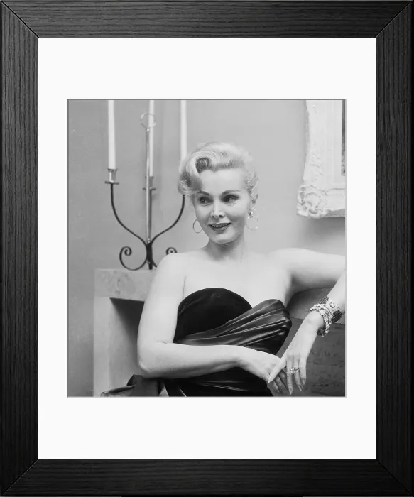 Framed Print : Portrait of Zsa Zsa Gabor Framed Print : Portrait of Zsa Zsa Gabor