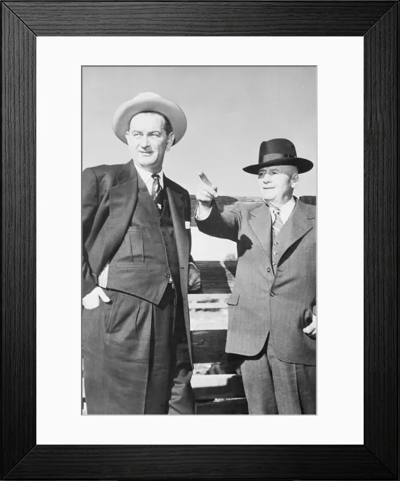 Framed Print : Portrait of Lyndon Johnson with Sam Rayburn Framed Print : Portrait of Lyndon Johnson with Sam Rayburn