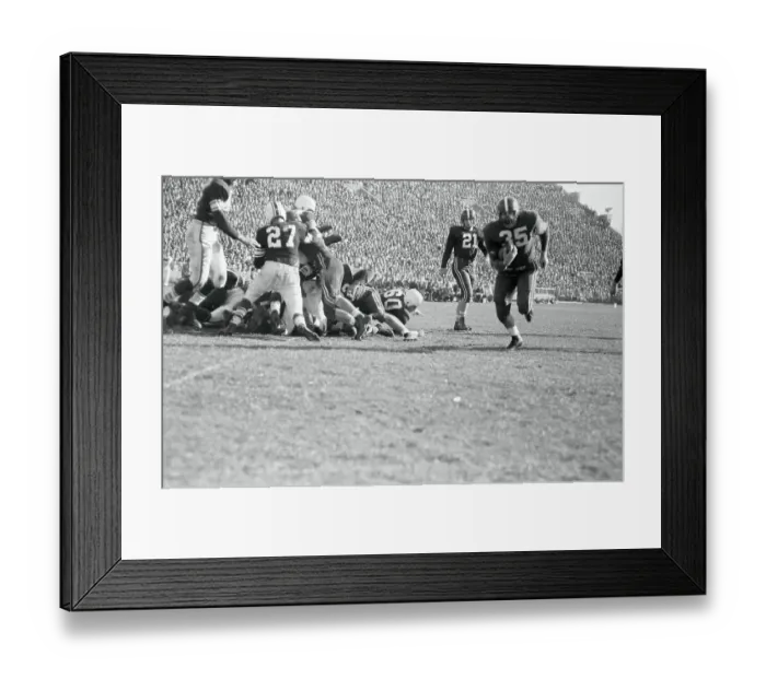 Framed Print : Collegiate Football Players Framed Print : Collegiate Football Players