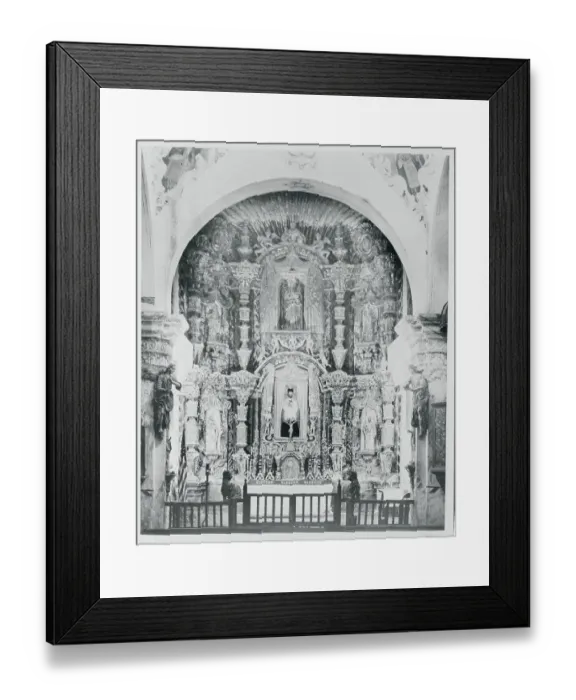 Framed Print : Altar of the San Xavier Del Bac Mission Framed Print : Altar of the San Xavier Del Bac Mission