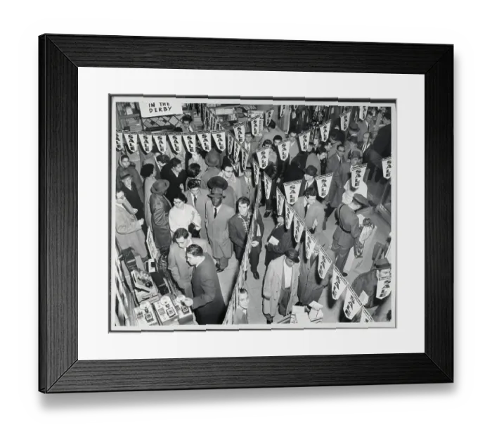 Framed Print : Crowd In Store For Sale Framed Print : Crowd In Store For Sale