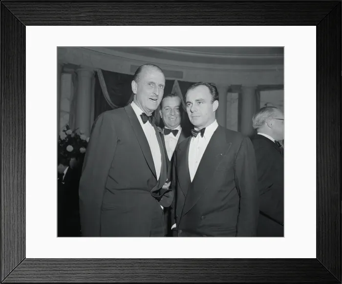 Framed Print : Serge Obolensky Standing Next to Ali Khan Framed Print : Serge Obolensky Standing Next to Ali Khan