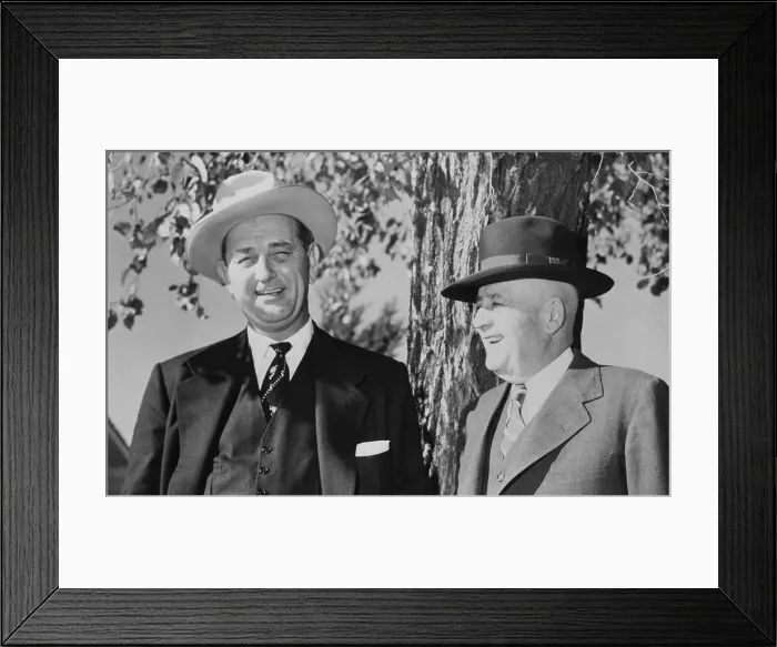 Framed Print : Portrait of Lyndon Johnson with Sam Rayburn Framed Print : Portrait of Lyndon Johnson with Sam Rayburn