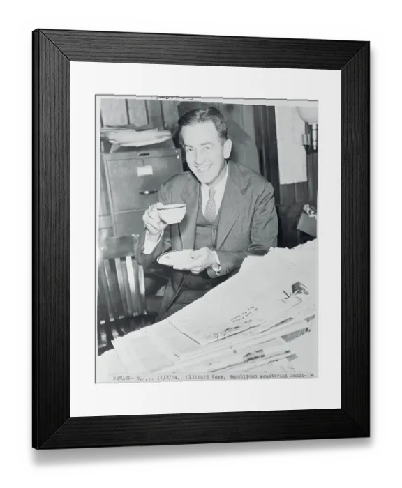 Framed Print : Portrait of Clifford Case Framed Print : Portrait of Clifford Case